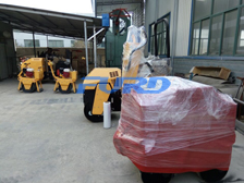 福瑞得機械座駕壓路機、手扶壓路機及時包裝發(fā)貨